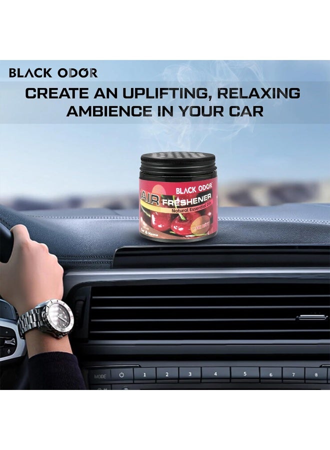BLACK ODOR Combo 5pcs Black Odor 180g Natural Essential Oils Air Freshener For Car Home , Cherry Car Air Freshener BO-03 - Image 4